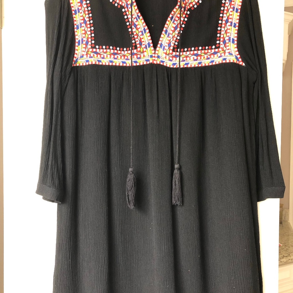 Embroidered Mini Dress